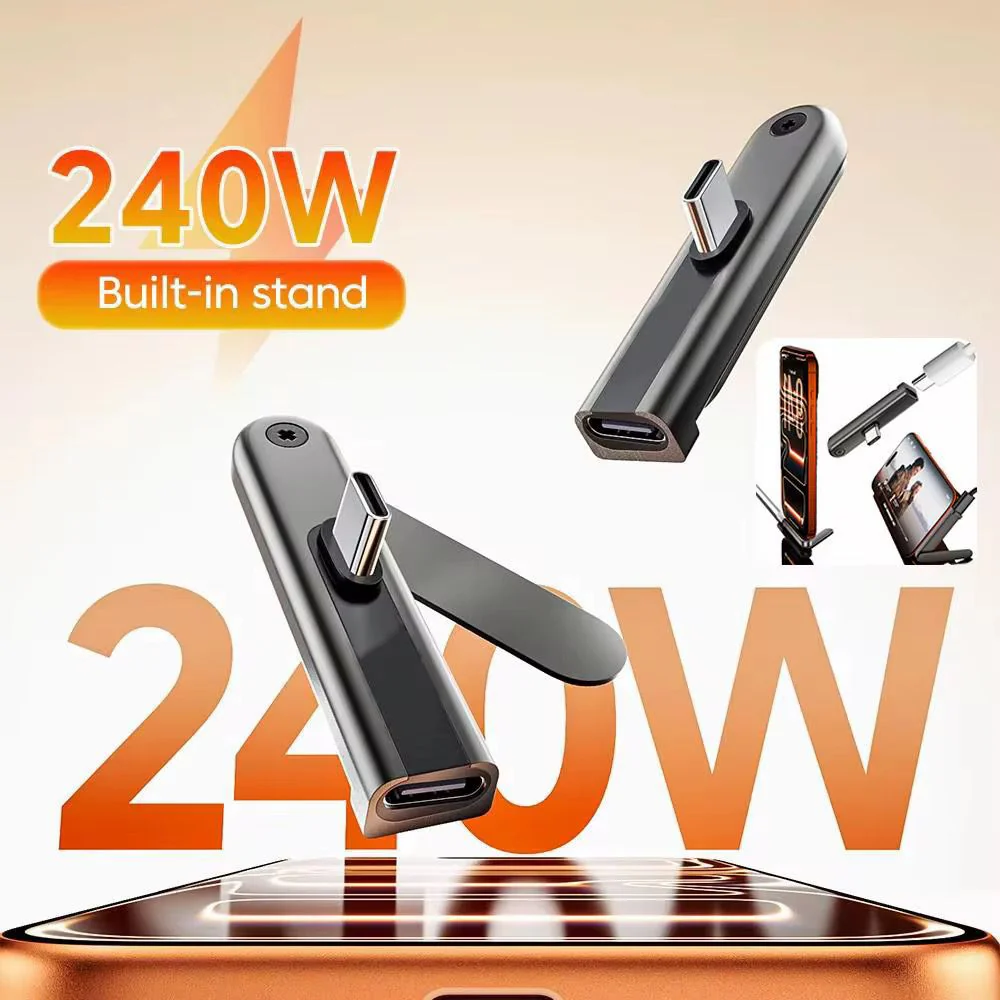 Fast Charging Adapter with 360° Foldable Phone Stand🔥